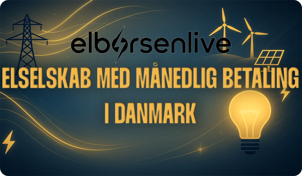 Elselskab med månedlig betaling - Betal fast hver måned