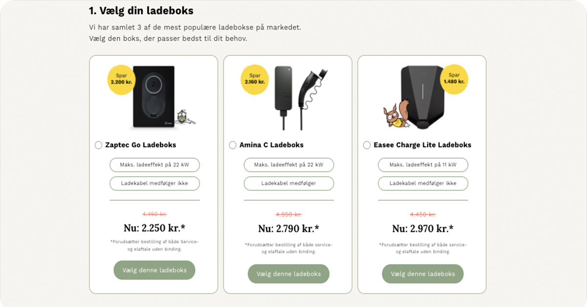 EVDK ladeboks – modeller og forskelle