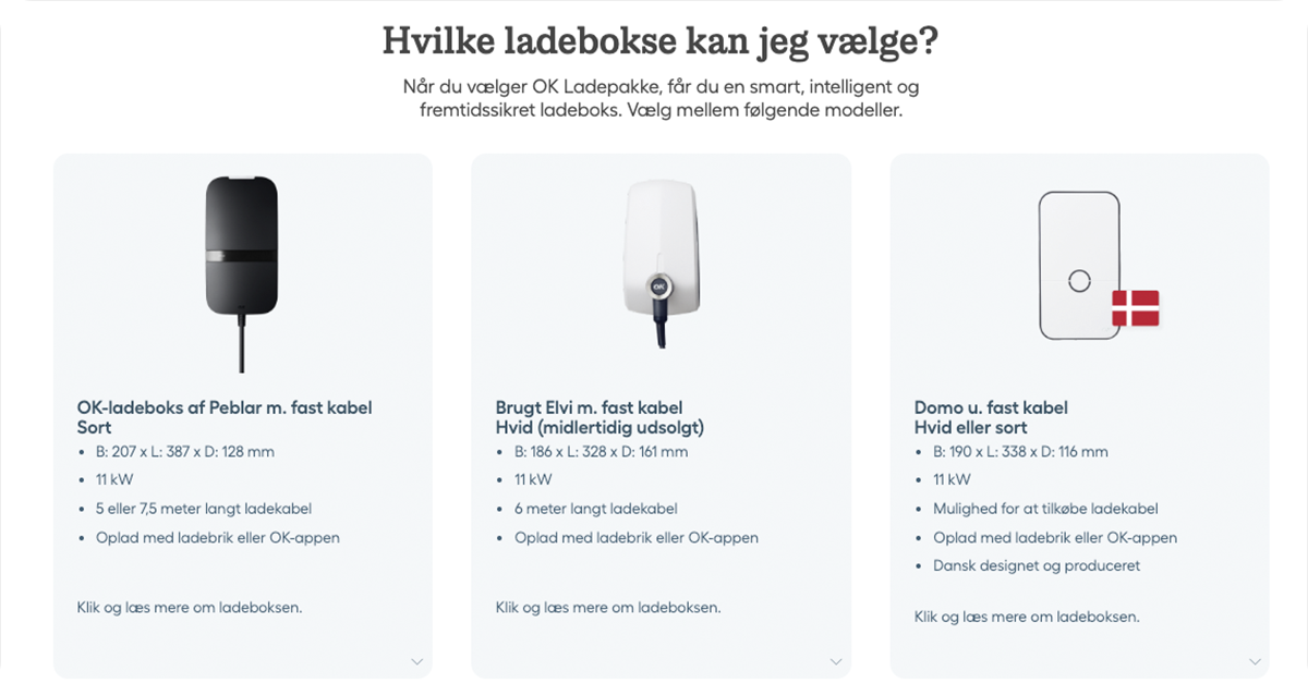 Hvilken OK ladeboks kan du vælge