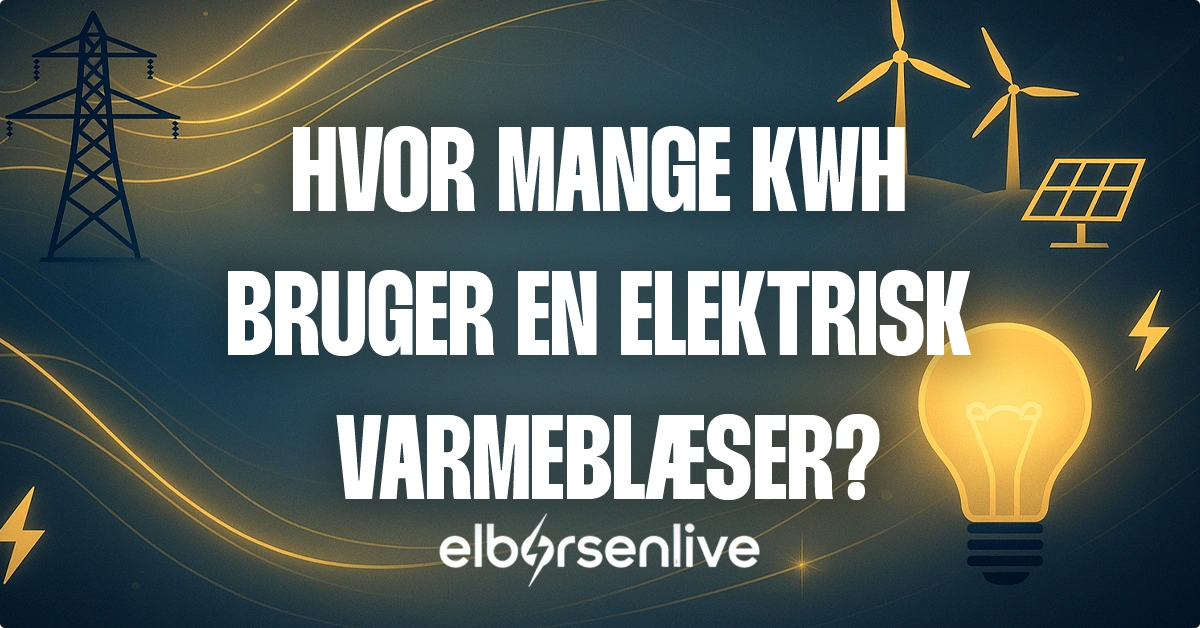 Hvor mange kwh bruger en Elektrisk varmeblæser