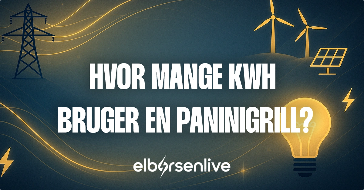 Hvor mange kwh bruger en Paninigrill
