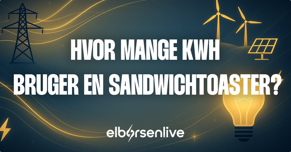 Hvor mange kwh bruger en Sandwichtoaster