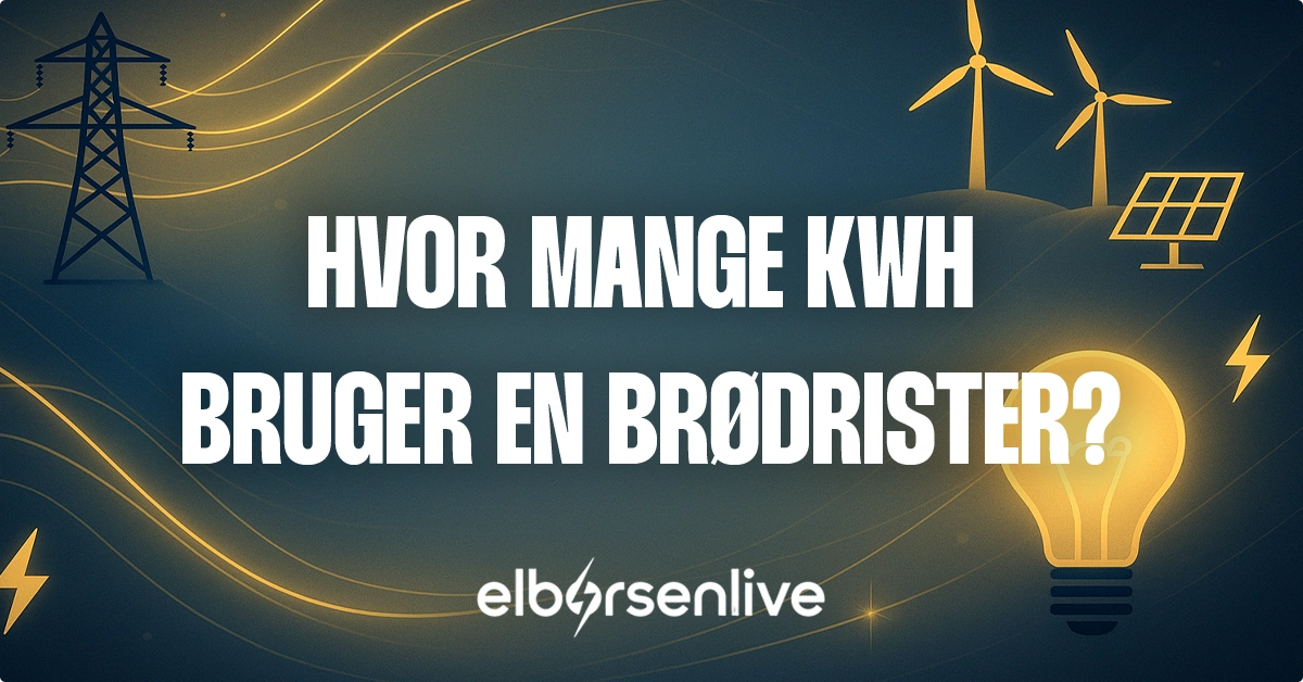 Hvor mange kwh bruger en brødrister