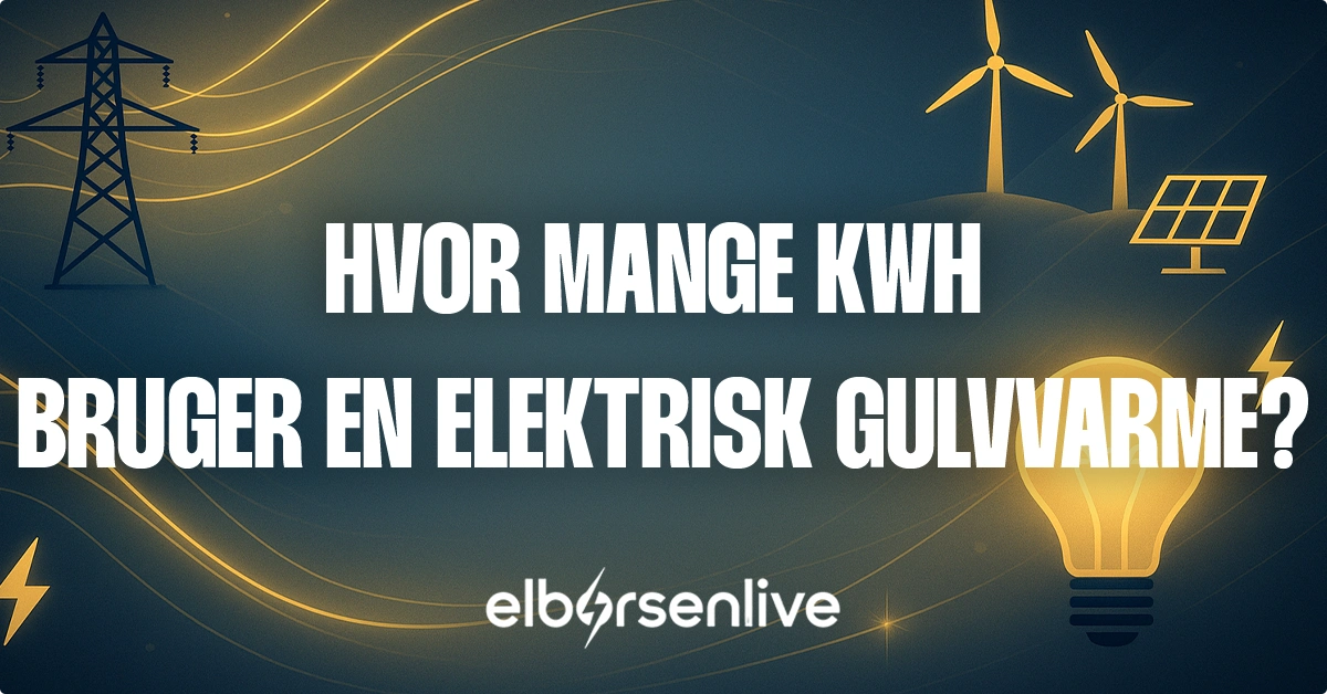 Hvor mange kwh bruger en elektrisk gulvvarme