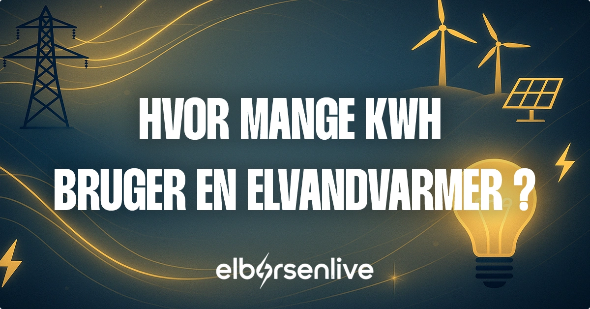 Hvor mange kwh bruger en elvandvarmer