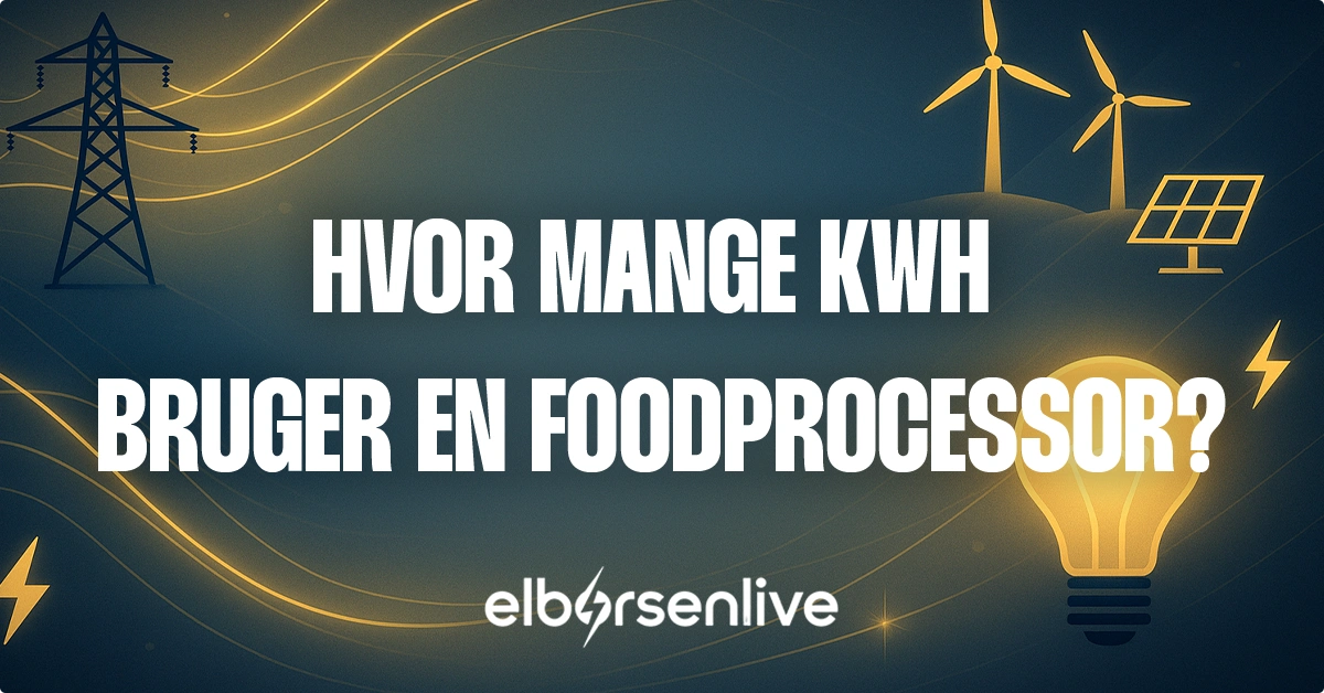 Hvor mange kwh bruger en foodprocessor