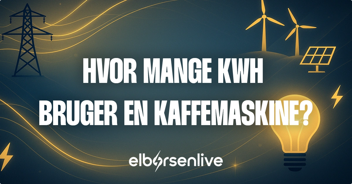 Hvor mange kwh bruger en kaffemaskine