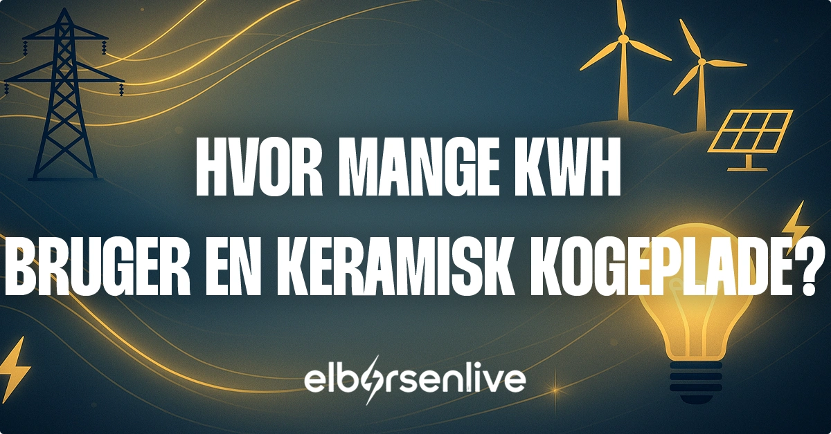 Hvor mange kwh bruger en keramisk kogeplade