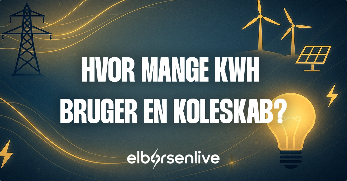 Hvor mange kwh bruger en køleskab