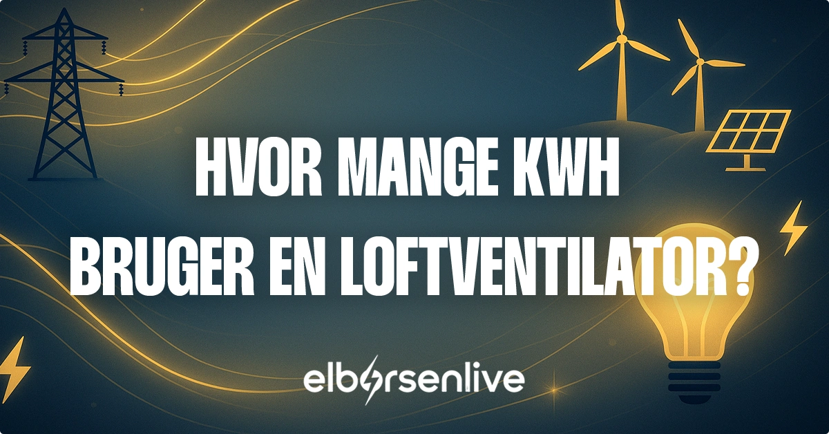 Hvor mange kwh bruger en loftventilator