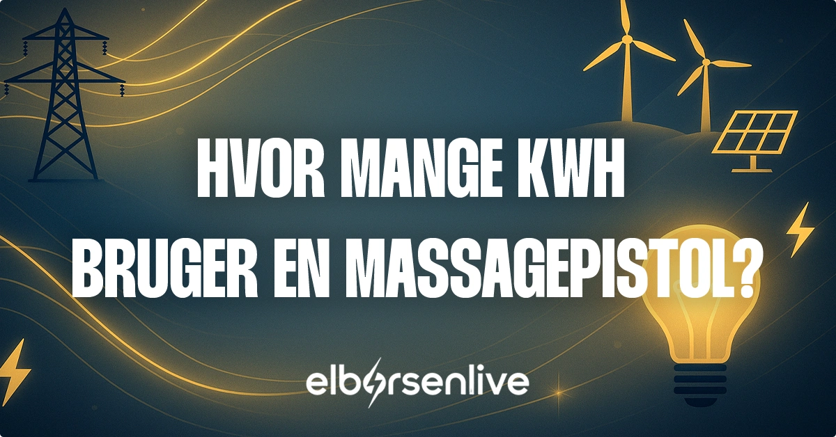 Hvor mange kwh bruger en massagepistol