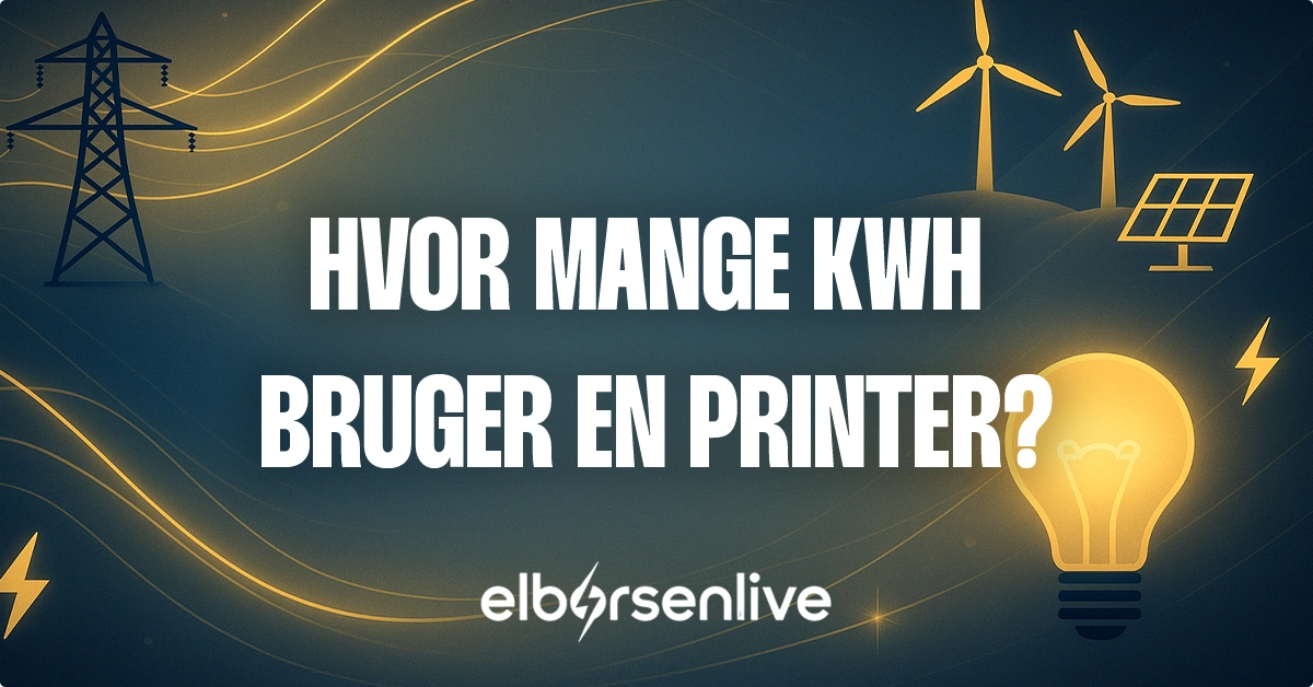 Hvor mange kwh bruger en printer