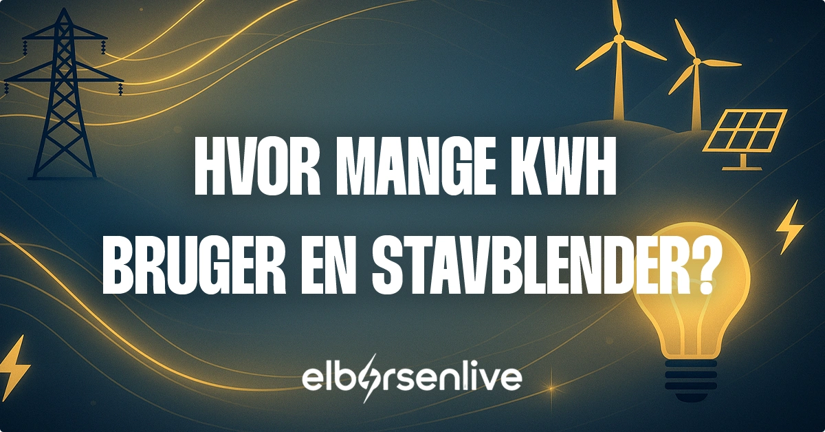 Hvor mange kwh bruger en stavblender