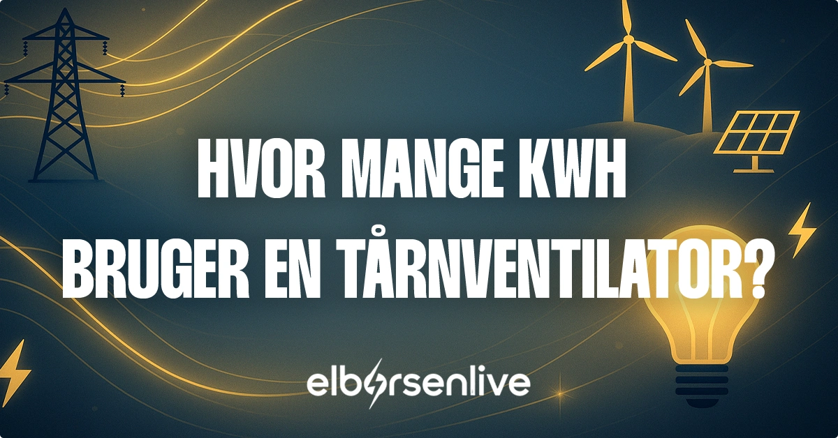 Hvor mange kwh bruger en tårnventilator
